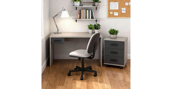 ROLLCONTAINER 46/58/40 cm  - Graphitfarben/Schwarz, Design, Holzwerkstoff/Kunststoff (46/58/40cm) - Carryhome