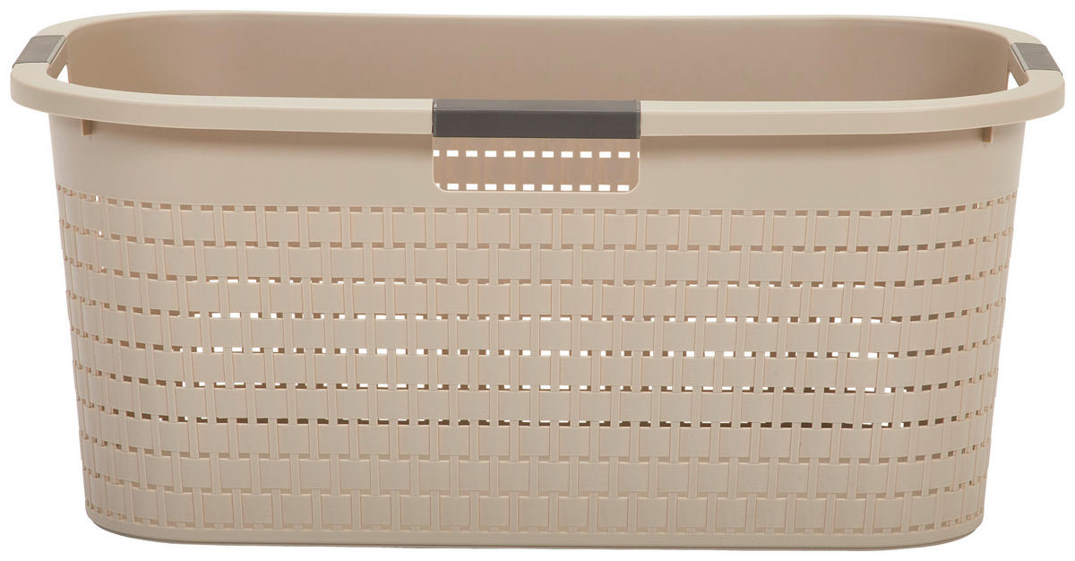 WÄSCHEKORB - Cappuccino, Basics, Kunststoff (58/38,9/25,1cm) - Rotho