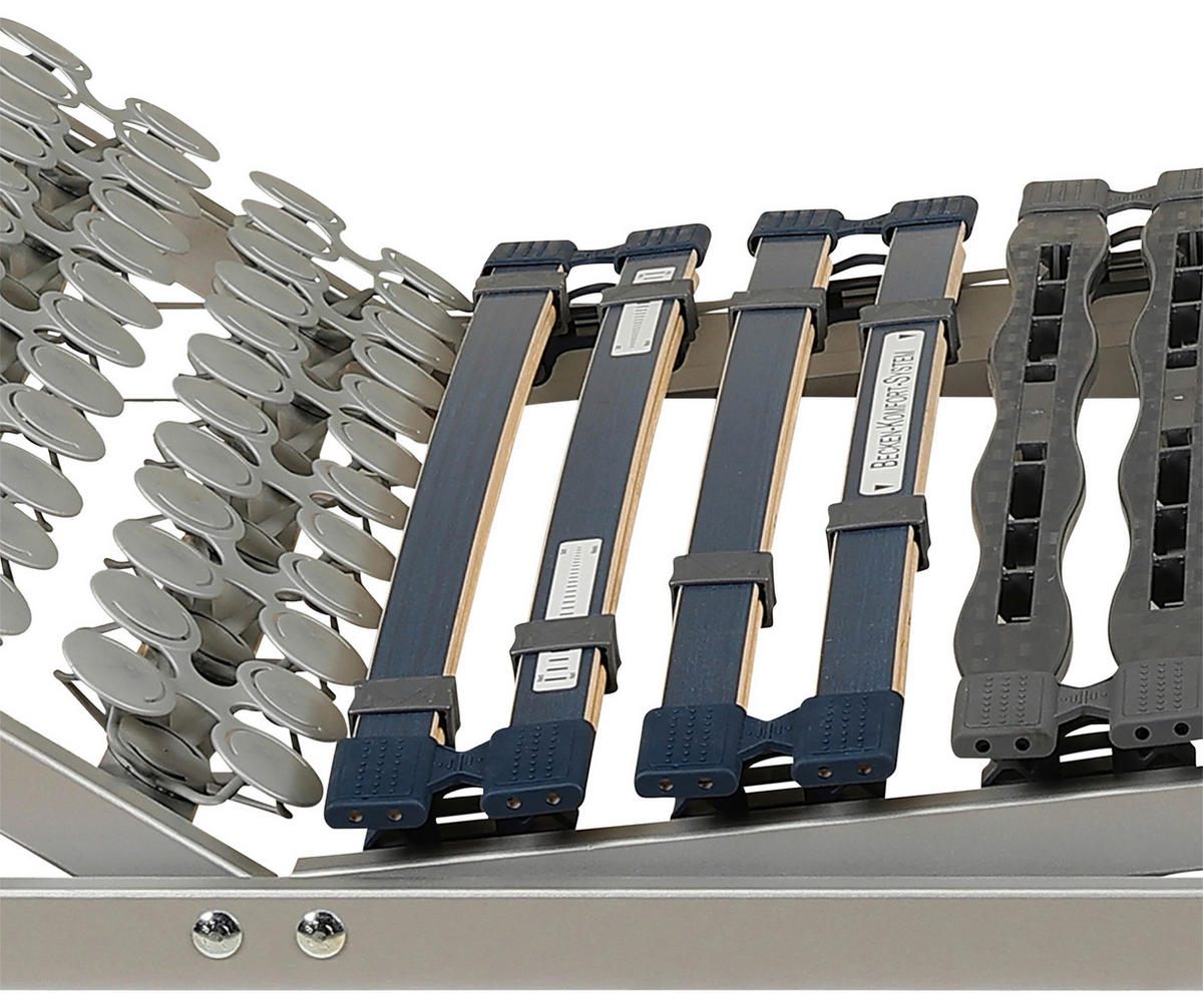 LATTENROST 140/200 cm  - Blau/Wengefarben, Basics, Holz/Kunststoff (140/200cm) - Novel