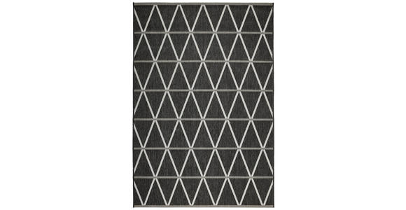 OUTDOORTEPPICH 120/170 cm Naturalle Schwarz  - Schwarz, Design, Textil (120/170cm) - Novel