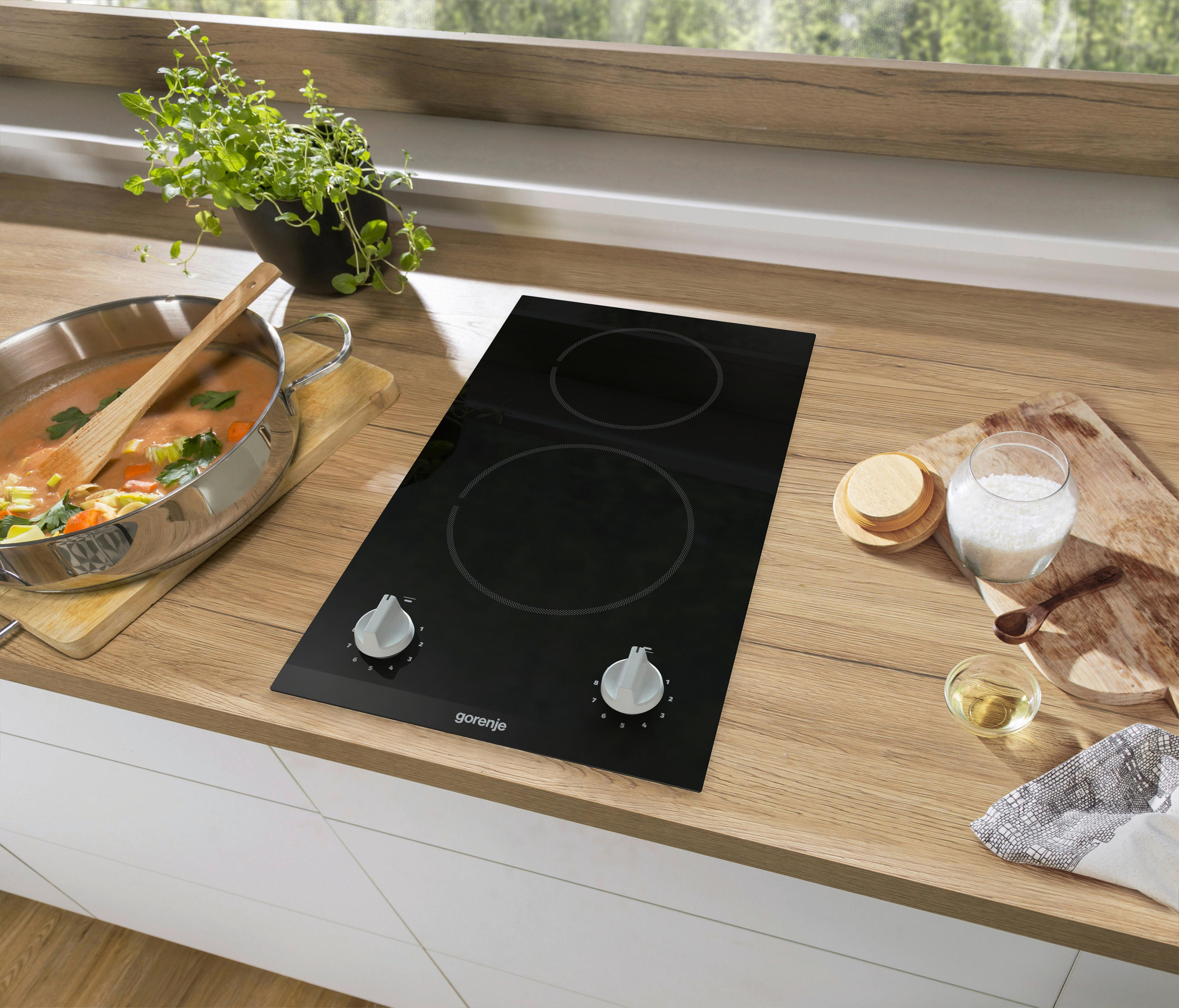 GLASKERAMIKKOCHFELD EC321BCSC  - Schwarz, Basics, Glas (30/8,5/52cm) - Hisense