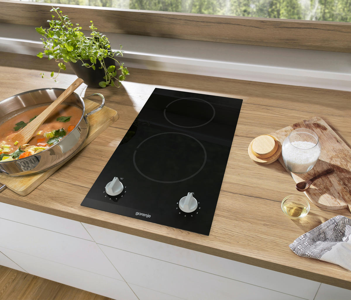 GLASKERAMIKKOCHFELD EC321BCSC  - Schwarz, Basics, Glas (30/8,5/52cm) - Hisense