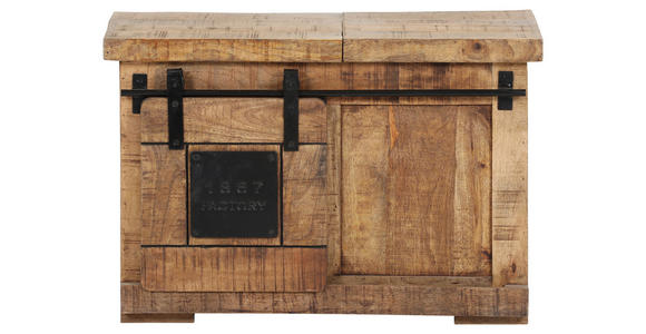 KOMMODE  in 75/50/45 cm  - Schwarz/Naturfarben, KONVENTIONELL, Holz/Metall (75/50/45cm) - Landscape