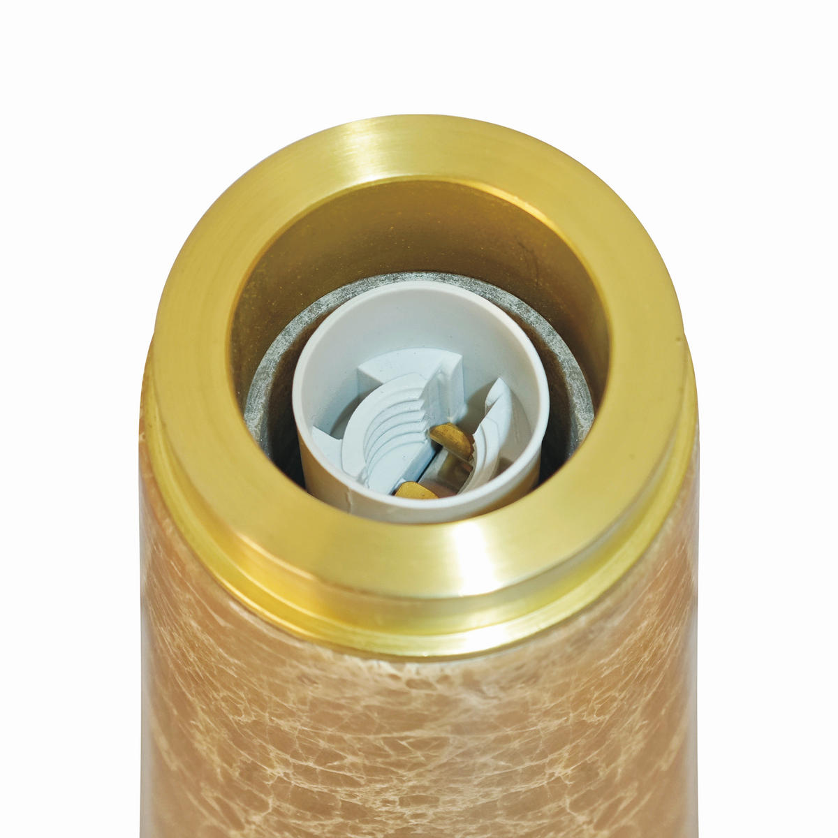 TISCHLEUCHTE 22,3/24,3 cm   - Beige/Weiß, Trend, Glas/Stein (22,3/24,3cm) - Nordlux