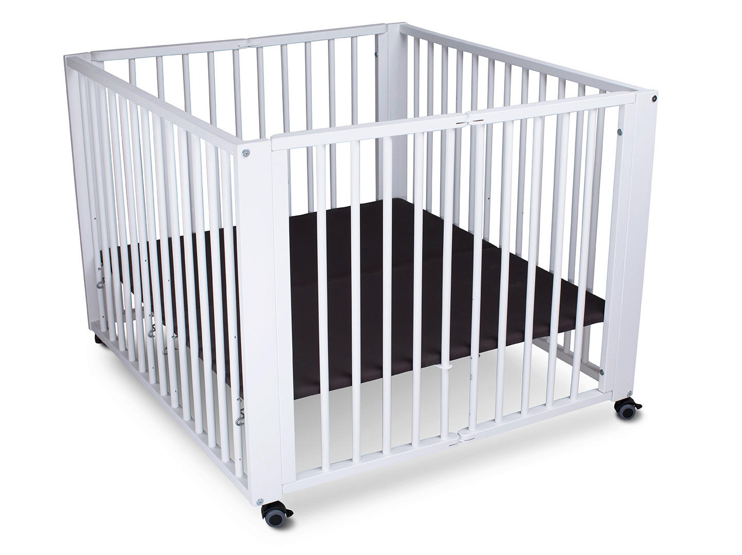 LAUFGITTER tiSsi® 93/100/75 cm  - Weiß, Basics, Holz (93/100/75cm) - tiSsi