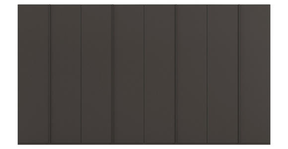 DREHTÜRENSCHRANK 400/223/61 cm,  in Graphitfarben, 8-türig  - Graphitfarben, Basics, Holzwerkstoff/Metall (400/223/61cm) - Novel