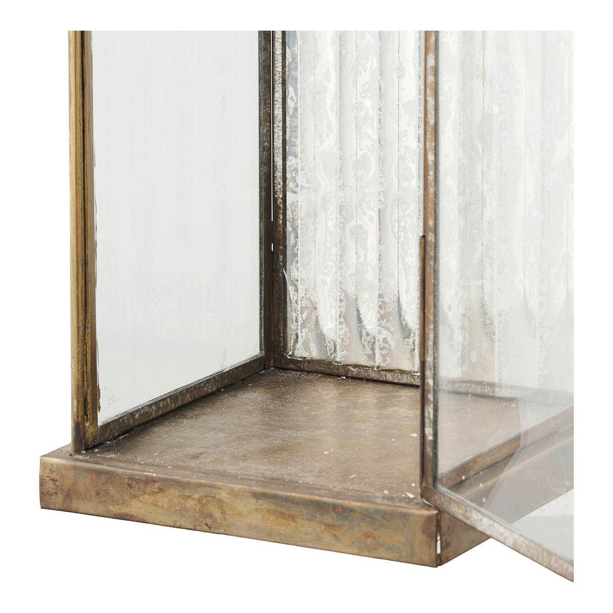 LYKTA - mässingsfärgad/transparent, Basics, metall/glas (12/60/12cm)