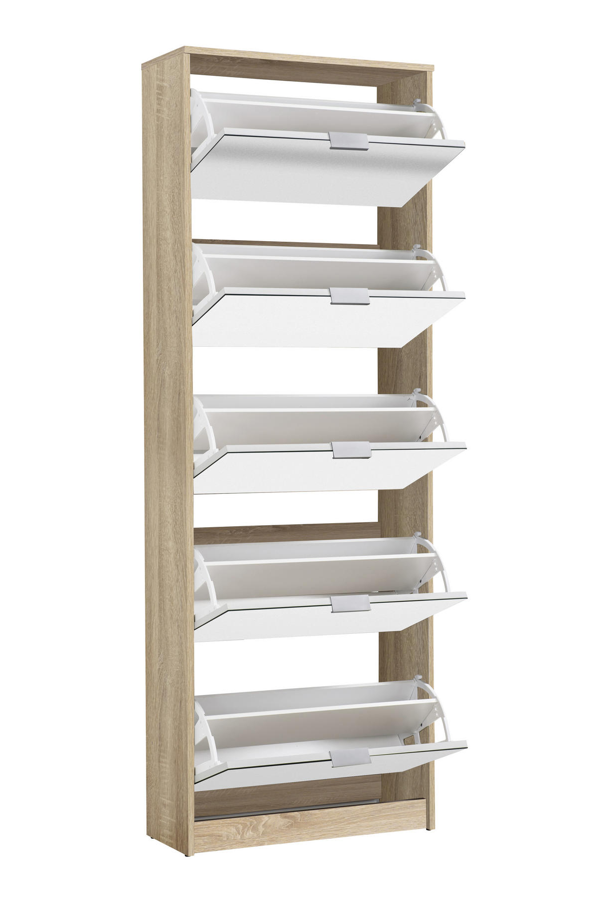 BILLENŐS CIPŐSSZEKRÉNY 67/191,5/28 cm  - Basics, faalapú anyag/Üveg (67/191,5/28cm) - Carryhome