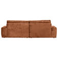 BIGSOFA Chenille Braun  - Schwarz/Braun, KONVENTIONELL, Kunststoff/Textil (282/73/115cm) - Carryhome