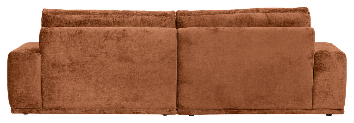 BIGSOFA in Chenille Braun  - Schwarz/Braun, Konventionell, Kunststoff/Textil (282/73/115cm) - MID.YOU