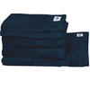 FROTTIERSET SW-Cuddly Dunkelblau 5-teilig  - Dunkelblau, Basics, Textil - Schöner Wohnen