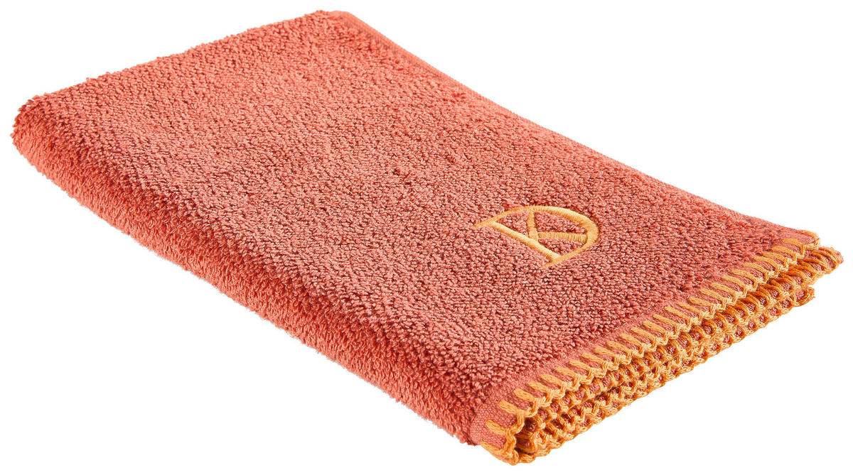 GÄSTETUCH BOLANO Dunkelorange 4-teilig 30/50 cm  - Dunkelorange, KONVENTIONELL, Textil (30/50cm) - Dieter Knoll