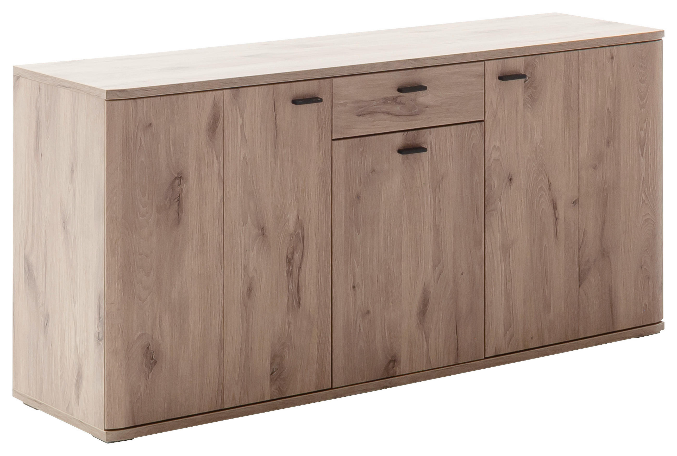SIDEBOARD 149/78/44 cm  in Eichefarben  - Eichefarben/Anthrazit, Design, Holzwerkstoff/Metall (149/78/44cm) - MID.YOU