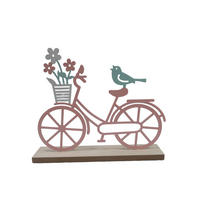 DEKOVOGEL - Blau/Pink, LIFESTYLE, Holzwerkstoff/Metall (21,5/4/18cm)