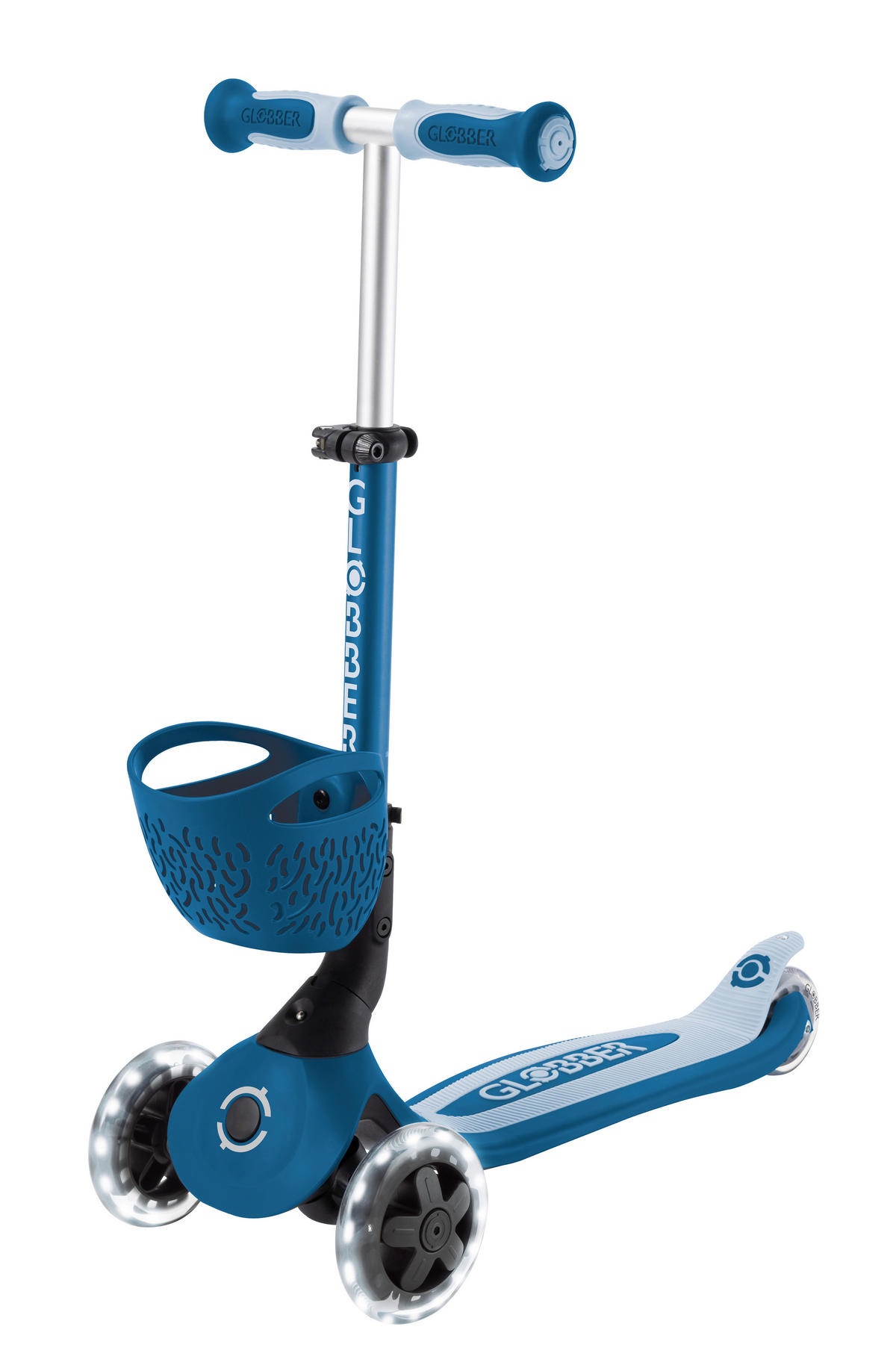 LAUFRAD GO-UP BABY 360 LIGHT 3IN1  - Petrol/Hellblau, LIFESTYLE, Kunststoff/Metall (75/29,5/102,5cm) - GLOBBER