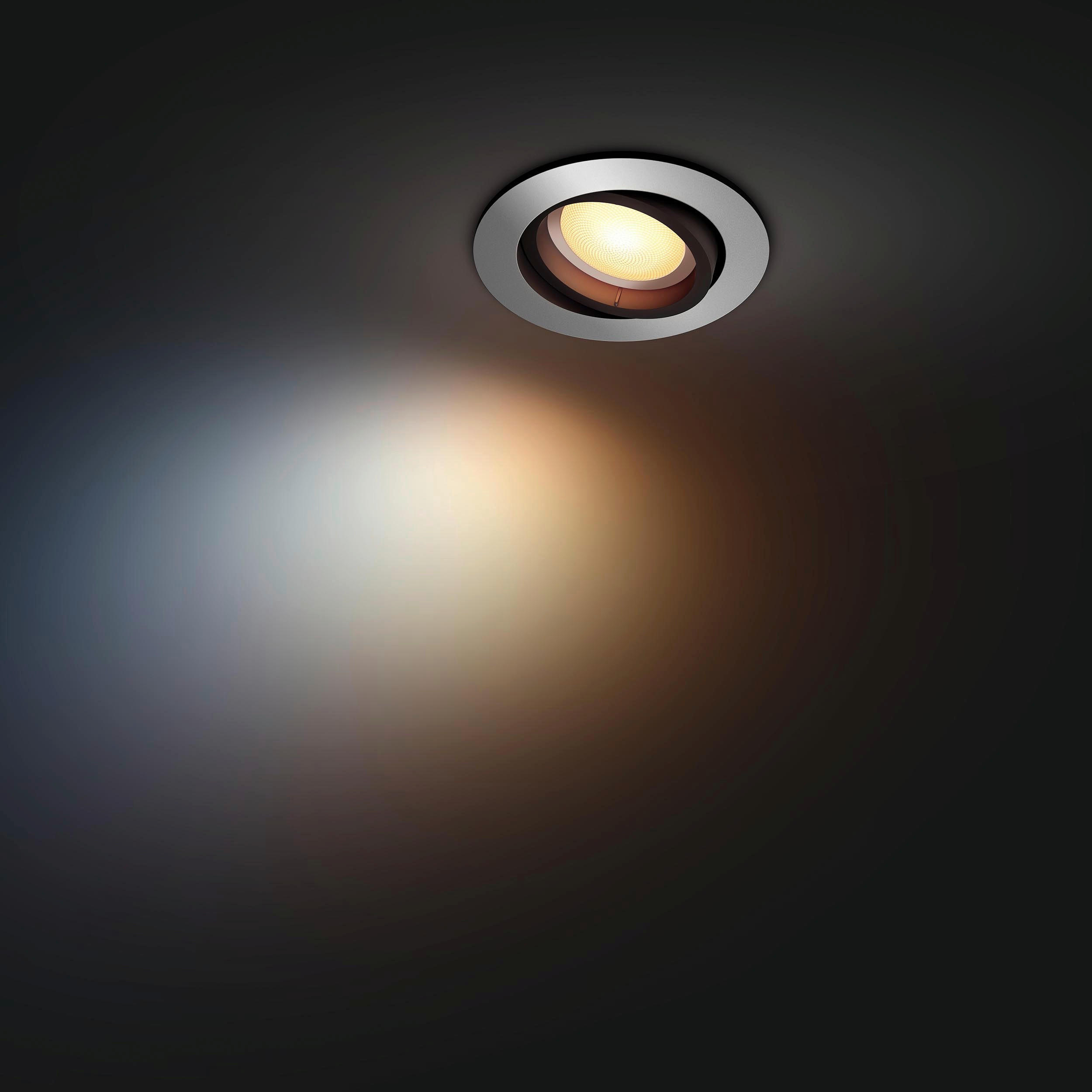 LED-DECKENSTRAHLER Milliskin 9/9/10 cm   - Silberfarben, Basics, Kunststoff (9/9/10cm) - Philips HUE
