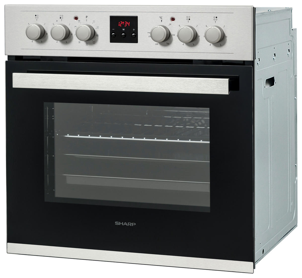 HERDSET SHARP K-62D19IM0-EU  - Edelstahlfarben/Schwarz, Basics (59,5/59,5/57,5cm) - Sharp