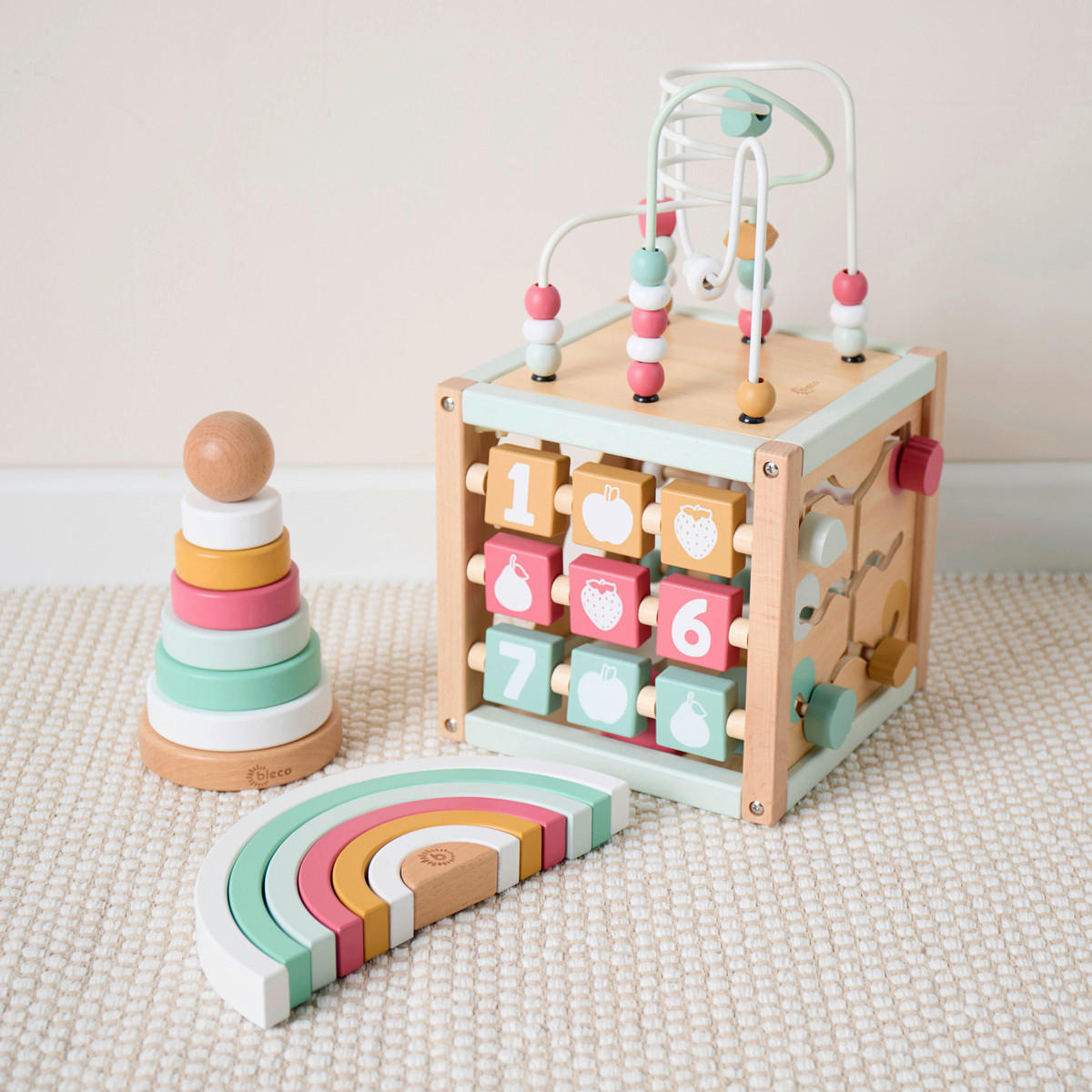STAPELTURM Stapelturm Berry  - Multicolor, Basics, Holz (10/18,5/10cm)