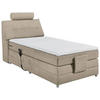 BOXSPRINGBETT 120/200 cm  in Sandfarben  - Sandfarben/Silberfarben, Modern, Holzwerkstoff/Kunststoff (120/200cm) - MID.YOU