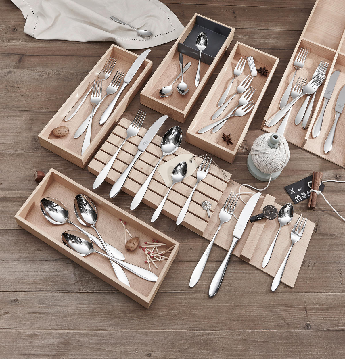 BESTECKSET Beverly  60-teilig  - Basics, Metall (37,5/5,5/49,5cm) - Zwilling