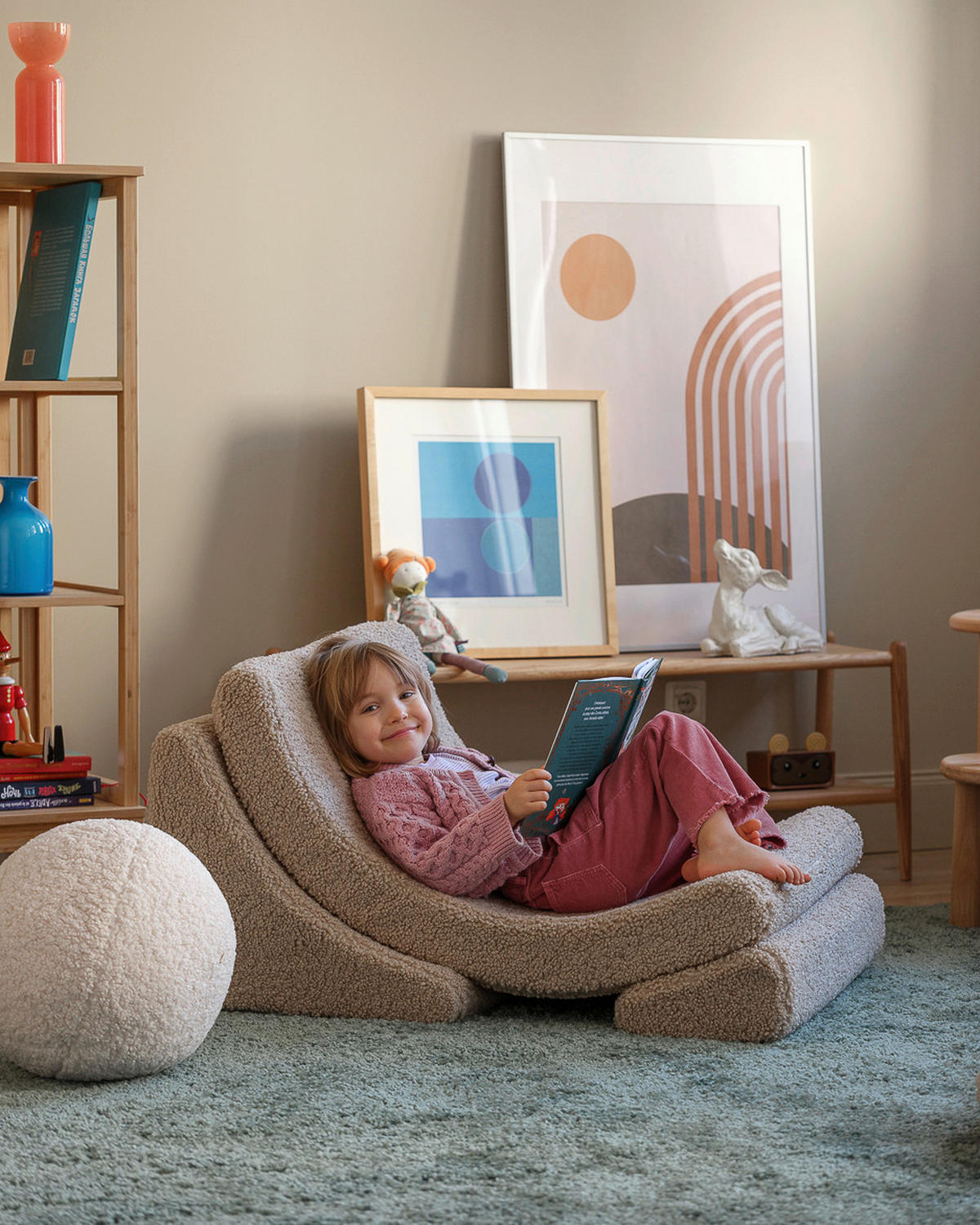 KINDERSESSEL MOON  - Basics, Textil (80/65/55cm)