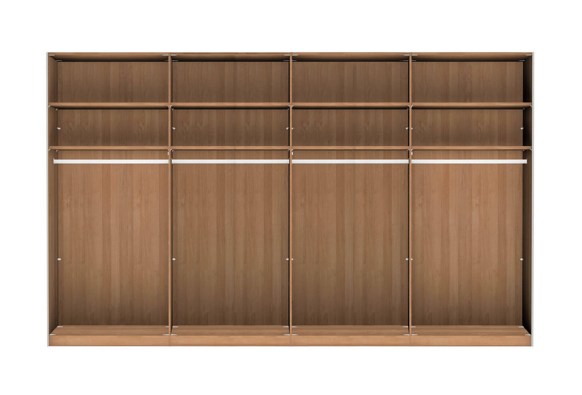 FÜGGESZTETT TOLÓAJTÓS SZEKRÉN részben tömörfa bükk bükk, Pezsgő  - Pezsgő/bükk, Natur, faalapú anyag/Üveg (330/217/67cm) - Linea Natura