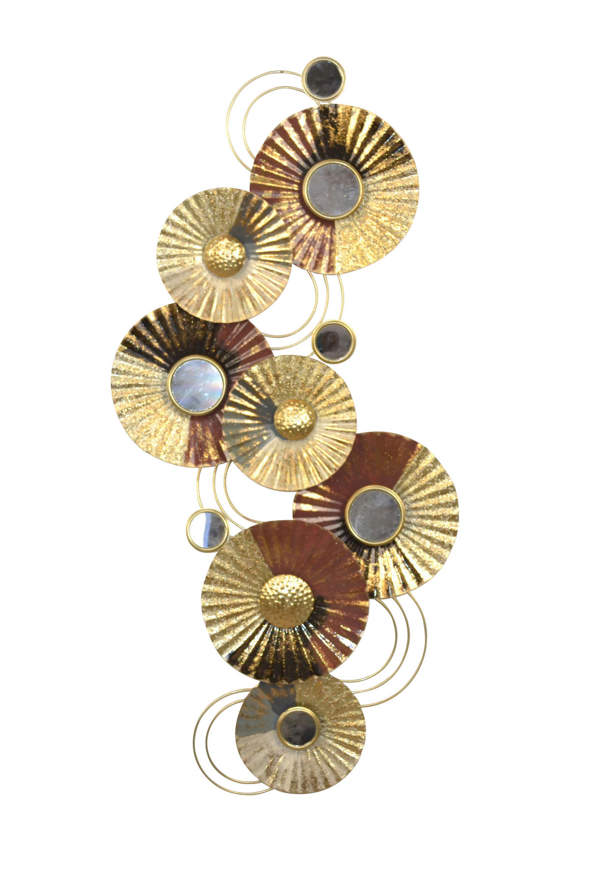 WANDDEKO Metall  - Goldfarben, Design, Metall (7/109/51cm) - MID.YOU