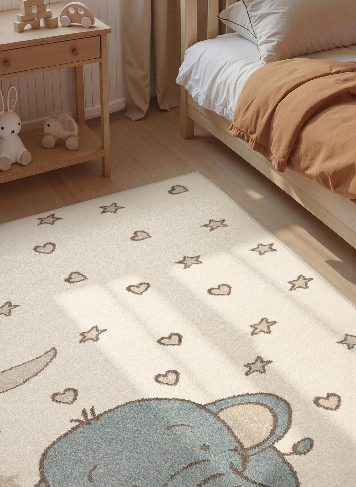 KINDERTEPPICH 120/170 cm Adventures Elefant  - Multicolor/Creme, Design, Kunststoff/Textil (120/170cm) - Hanse Home