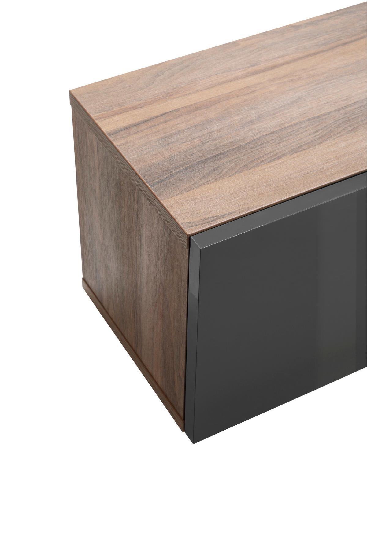 VISEČA VITRINA,  - Design, kovina/leseni material (178/31/33cm) - Carryhome