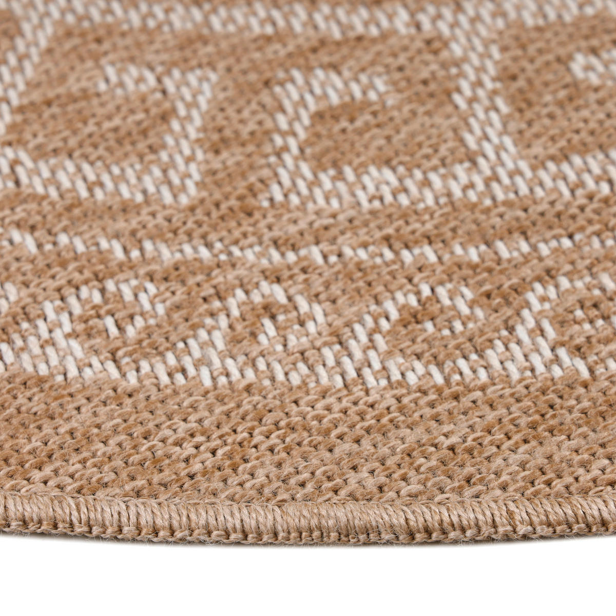 OUTDOORTEPPICH 120/120 cm Comilla Beige  - Beige, Basics, Textil (120/120cm) - Novel