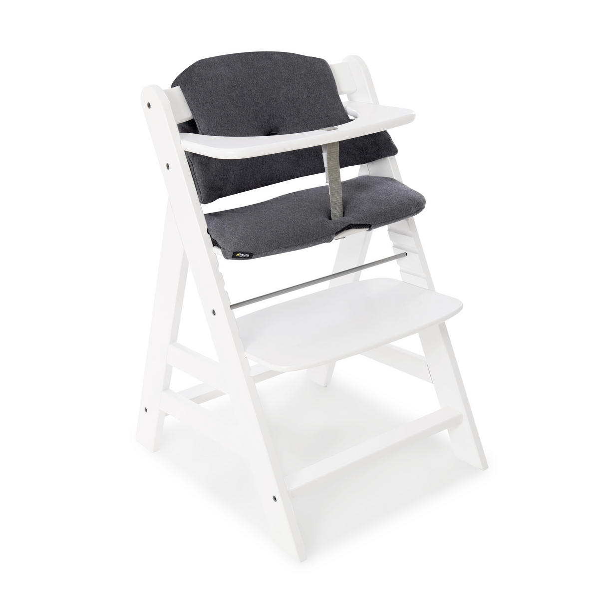 HOCHSTUHLEINLAGE HIGHCHAIR PAD  - Grau, Basics, Textil (44/24cm) - Hauck
