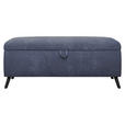 BETTBANK 145/45/50 cm   - Blau/Schwarz, Trend, Holz/Holzwerkstoff (145/45/50cm) - Esposa