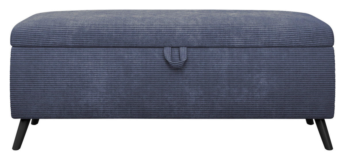 BETTBANK 145/45/50 cm   - Blau/Schwarz, Trend, Holz/Holzwerkstoff (145/45/50cm) - Esposa