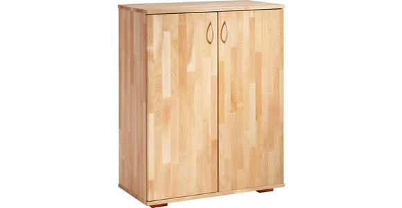 AKTENSCHRANK Kernbuche massiv Kernbuche  - Kernbuche, Design, Holz (73/90/38cm) - Carryhome