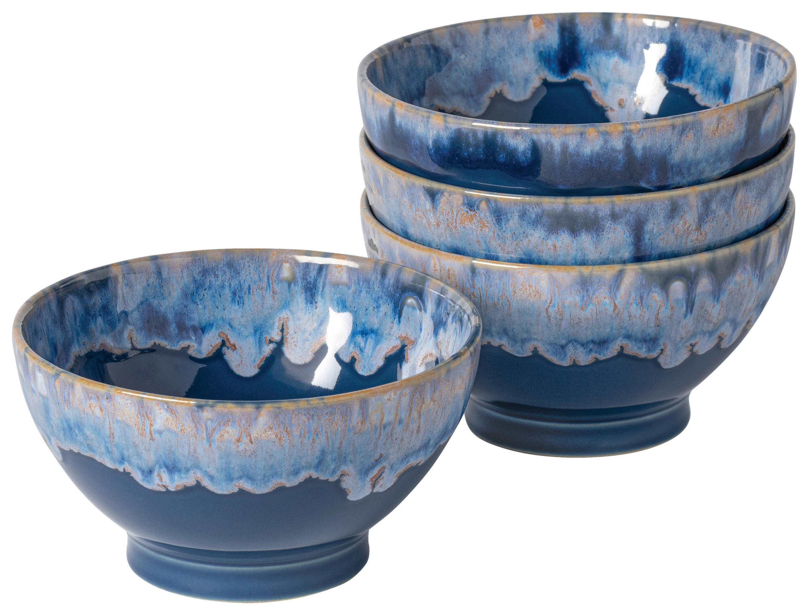 SCHÜSSELSET GRESPRESSO   - Blau, Basics, Keramik (15/8cm) - Costa Nova
