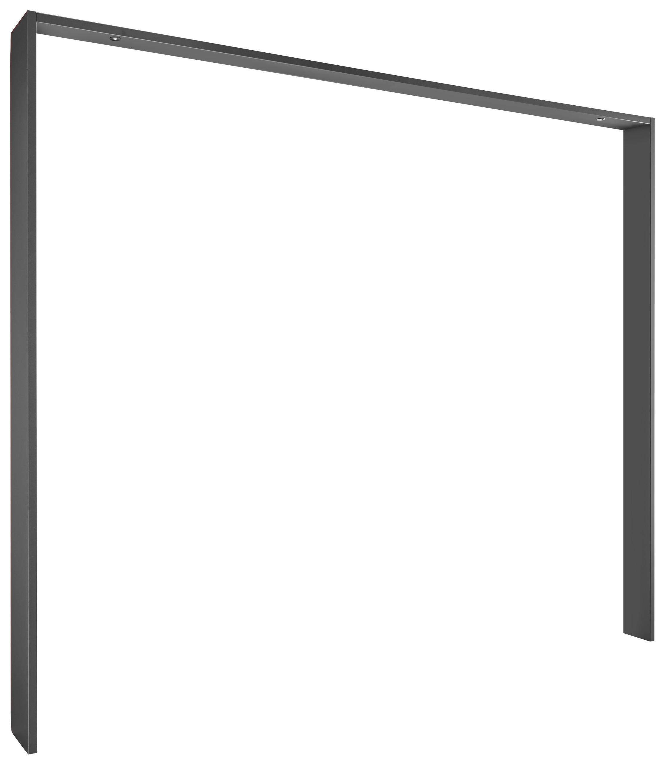 PASSEPARTOUTRAHMEN 276/230/23 cm Graphitfarben  - Graphitfarben, Design, Holzwerkstoff (276/230/23cm) - SetOne by Musterring