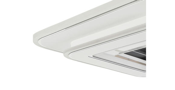 LED-DECKENLEUCHTE 35/35/6 cm   - Chromfarben/Weiß, Basics, Kunststoff/Metall (35/35/6cm) - Novel