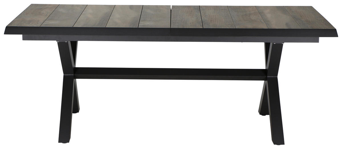 GARTENGARNITUR 7-teilig  - Grau, Basics, Keramik/Kunststoff (100/109/200cm) - Siena Garden