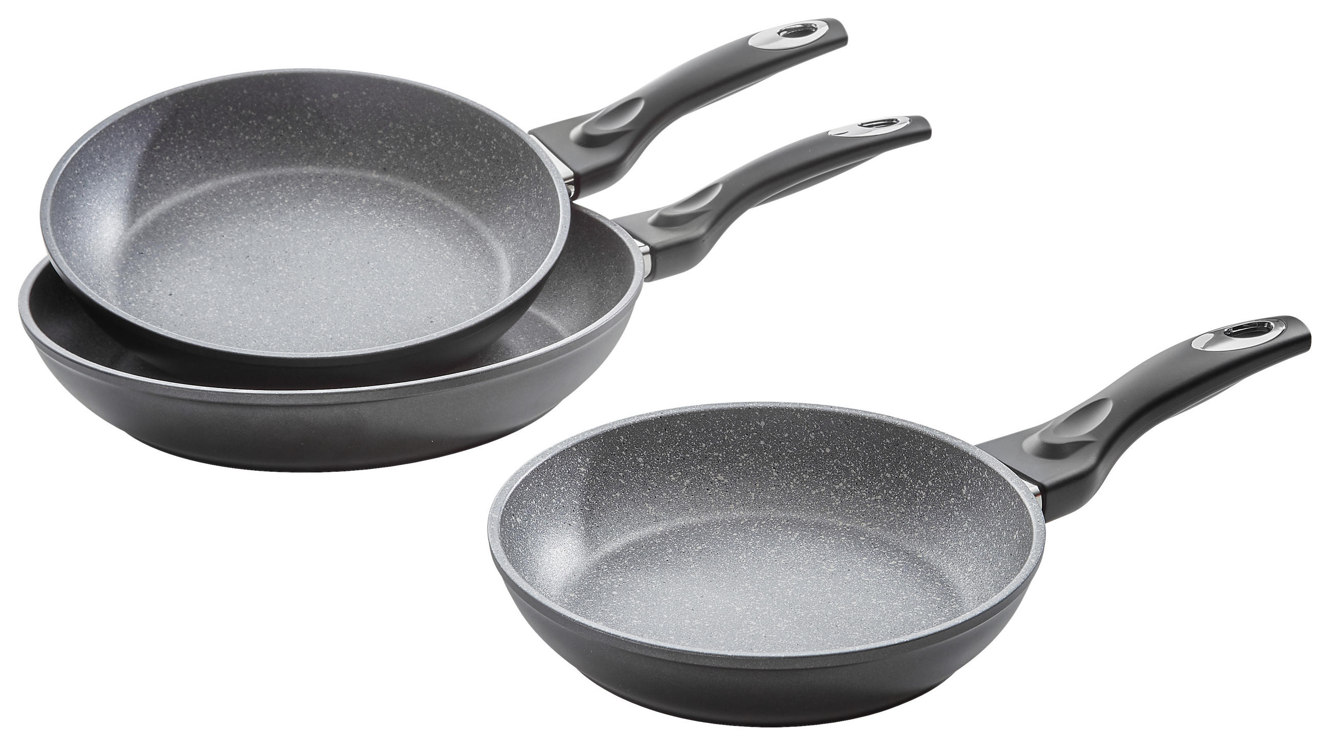 Thumbnail - Schulte Ufer Bratpfanne Alpha, Grau, Metall, rund, hitzebeständige Griffe, backofengeeignet, Kochen, Pfannen, Bratpfanne...