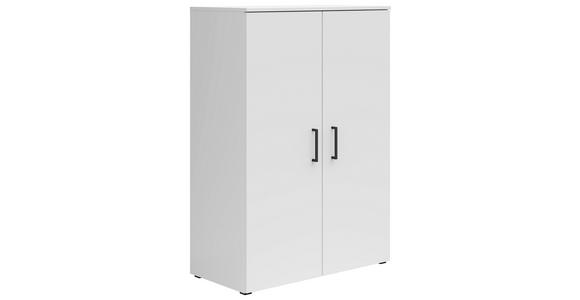 KOMMODE 80/115/40 cm in Weiß - Anthrazit/Schwarz, MODERN, Holzwerkstoff/Kunststoff (80/115/40cm) - Carryhome