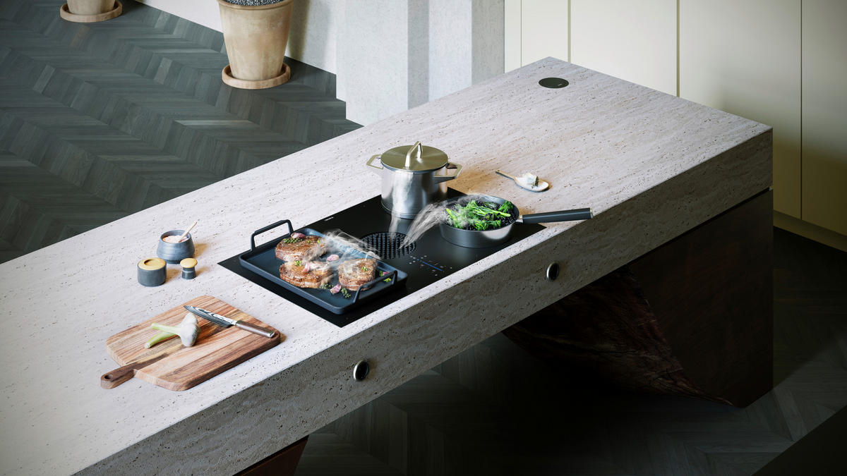 KOCHFELD-DUNSTABZUG-KOMBI PUXU2R  - Schwarz, KONVENTIONELL, Glas (83/19,9/51,5cm) - Bora