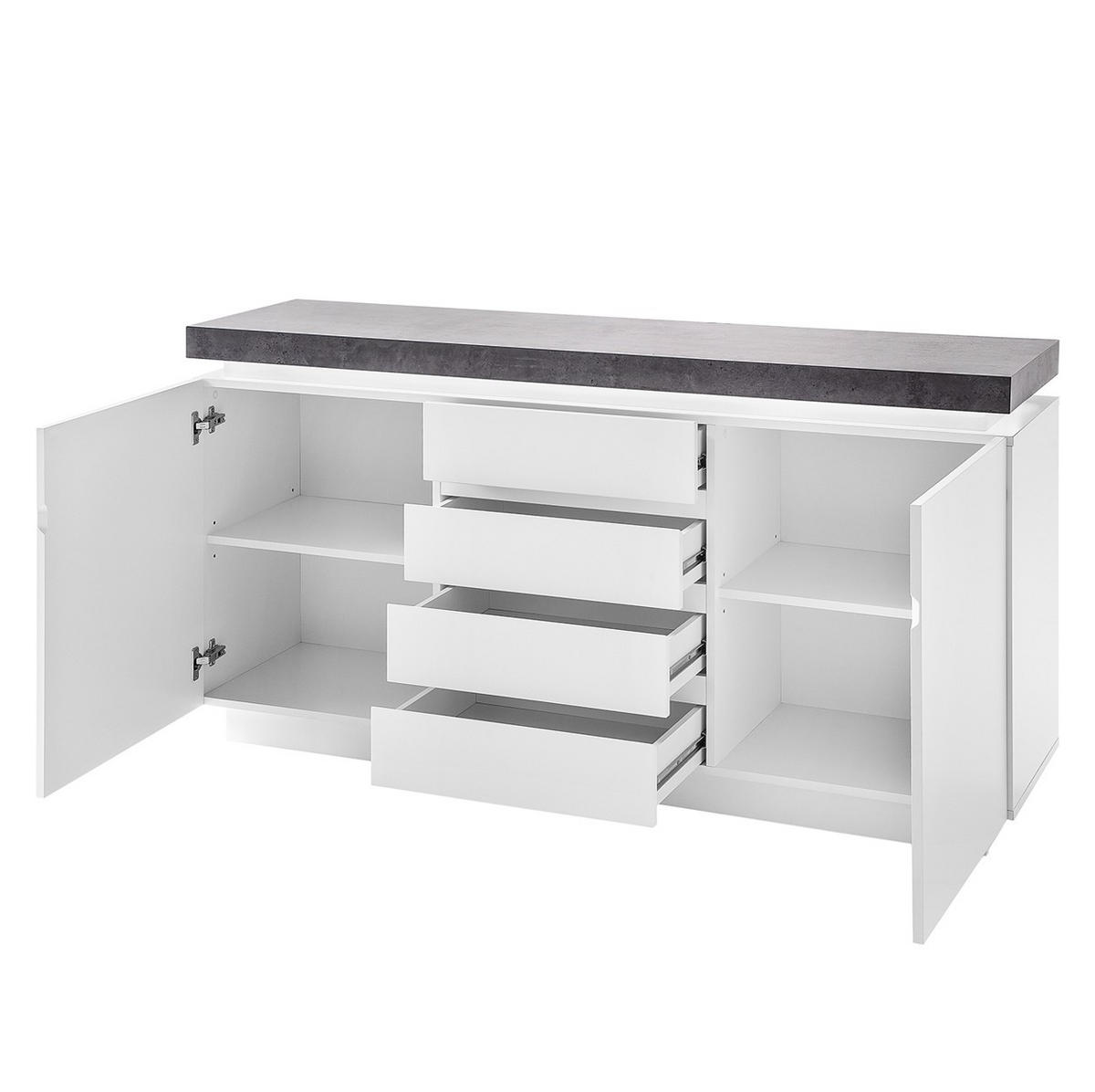 SIDEBOARD  in 150/80/40 cm  - Weiß, Design, Holzwerkstoff (150/80/40cm) - Livetastic