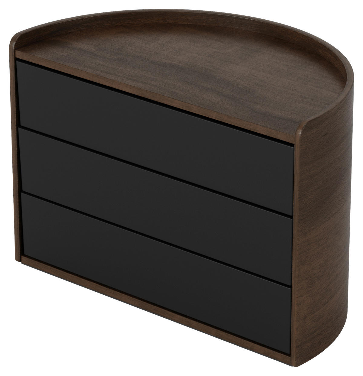 SCHMUCKBOX - Walnussfarben/Schwarz, Design, Holz/Kunststoff (15,2/18,4/27,3cm) - Umbra