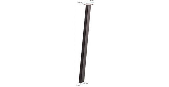 TISCHBEINESET - Schwarz, Natur, Metall (6/91/3cm) - Carryhome