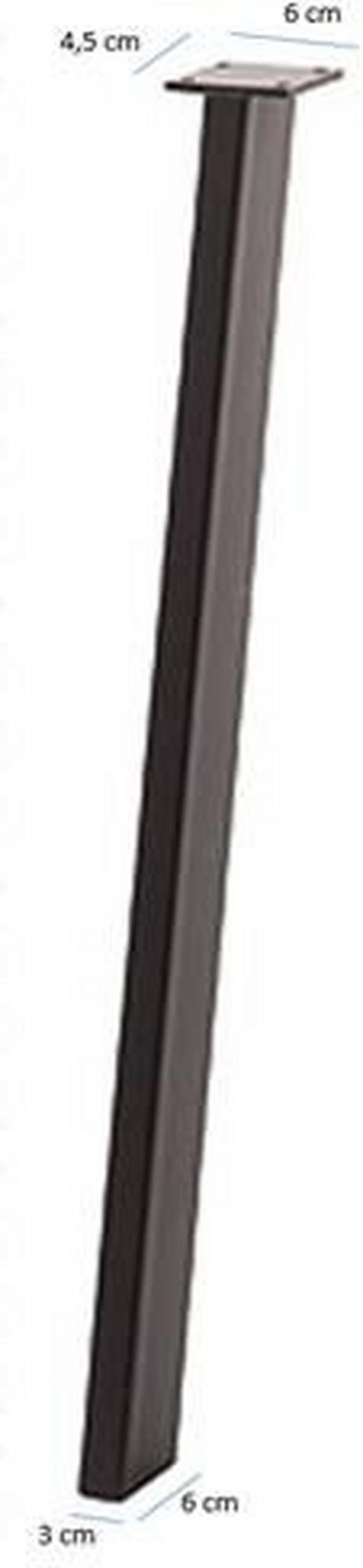 TISCHBEINESET - Schwarz, Natur, Metall (6/91/3cm) - Carryhome