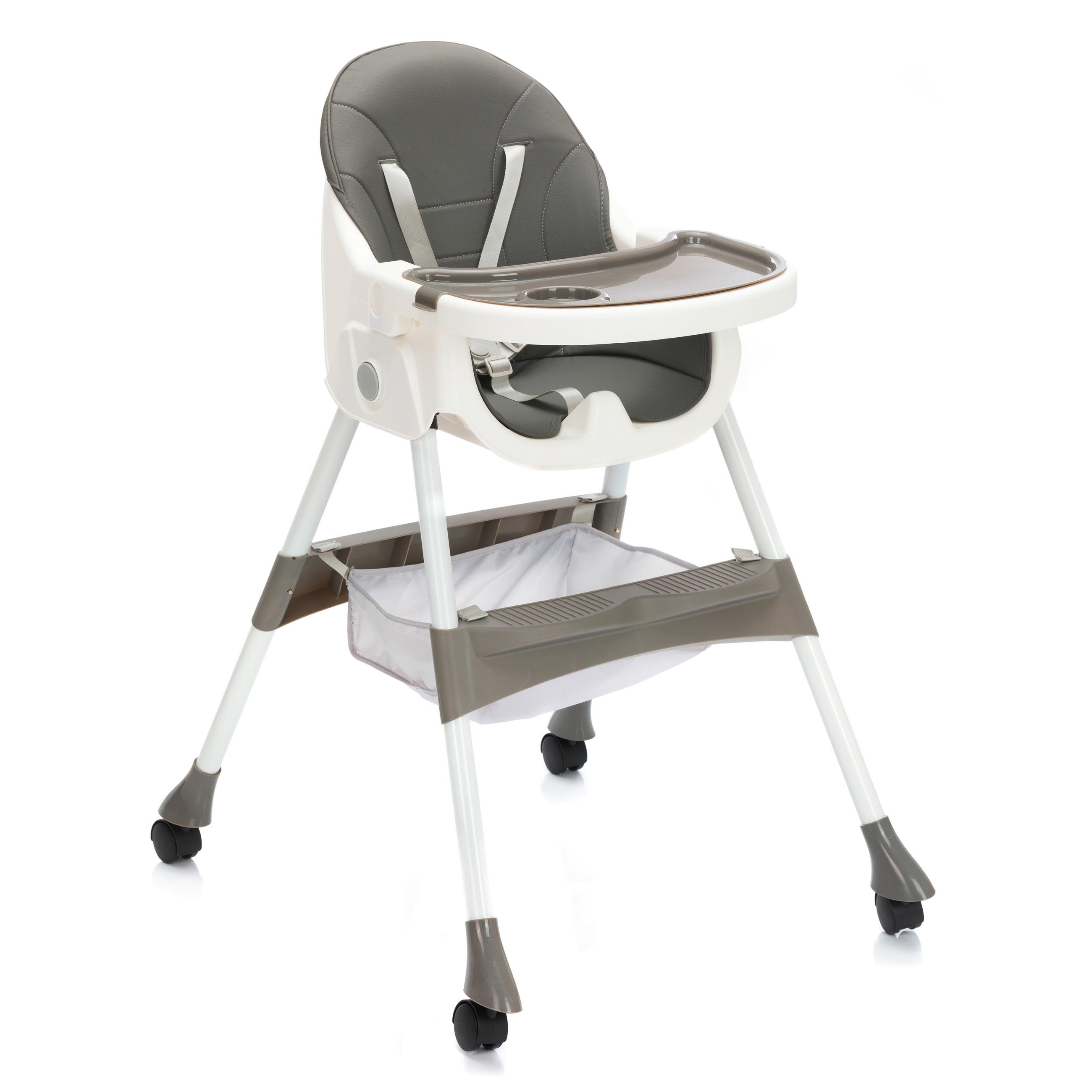 HOCHSTUHL Finn Grau, Weiß Grau  - Weiß/Grau, Basics, Textil/Metall (71/60/95cm) - Fillikid