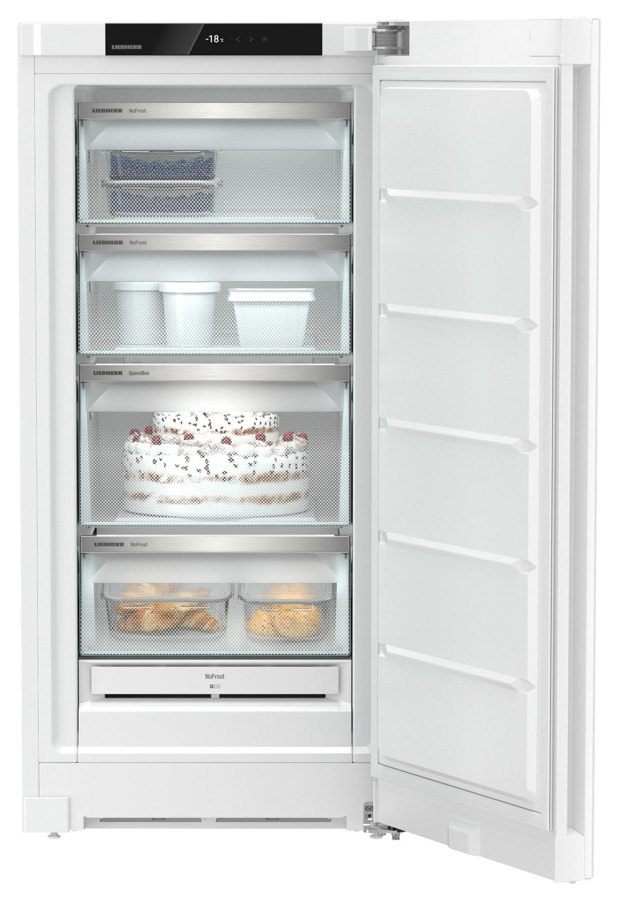 GEFRIERSCHRANK FND4224  - Weiß, Basics, Metall (59,7/125,5/67,5cm) - Liebherr