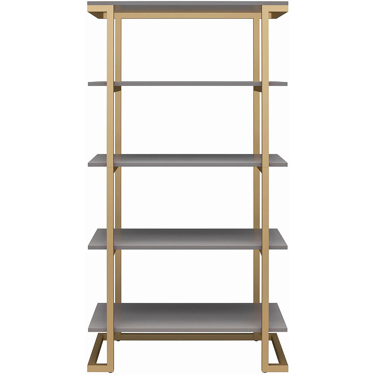 REGAL  77/141/40 cm Graphitfarben  - Messingfarben/Graphitfarben, Design, Holzwerkstoff/Metall (77/141/40cm) - MID.YOU