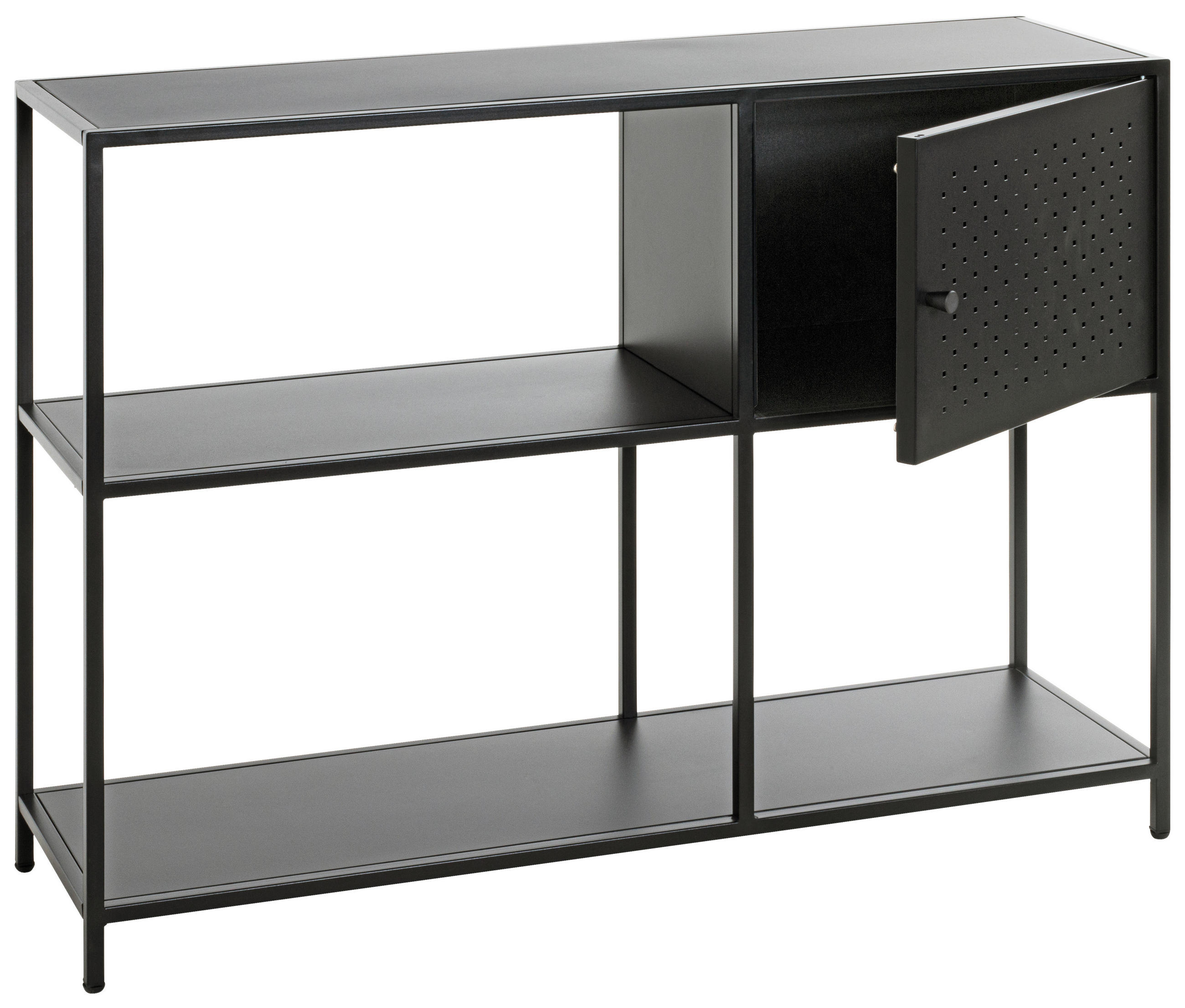 REGAL Schwarz - Schwarz, Design, Metall (100/75/30cm)