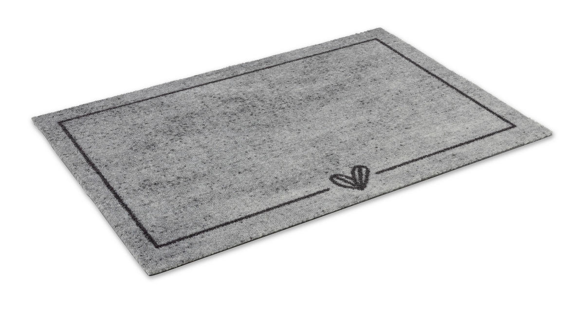 FUßMATTE  50/70 cm  Grau  - Grau, Basics, Kunststoff/Textil (50/70cm) - Astra